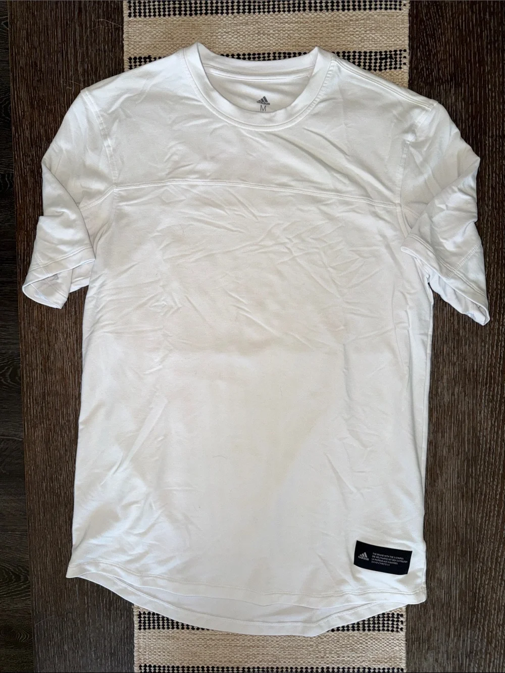 adidas Men’s White Short Sleeve Crew Tee
